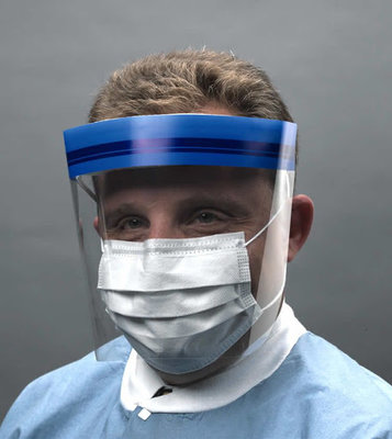 Маска-щиток защитные на резинке из пластмассы crosstex 1шт ...