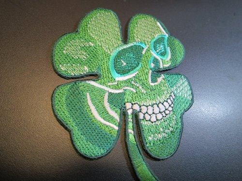 FREE-SHIPPING-Embroidered-Patch-CLOVER-IRISH-SKULL-BIKER-Emblem-Logo-Iron-On-Sew-Patch-Badge-Military.jpg