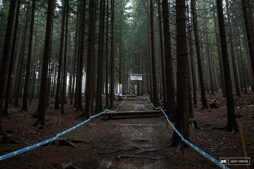 The classic Cannondale BMX decent at the back end of the course remains unchainged.